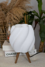 Modern Dalga Desenli Dekoratif Abajur (Ampul Dahil Değildir)