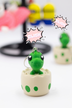 Baby Dino Clicker Anahtarlık – Sevimli Yumurta Dinozor Anahtarlık