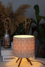 Geometrik Desenli Masa Abajuru (Ampul Dahil Değildir)