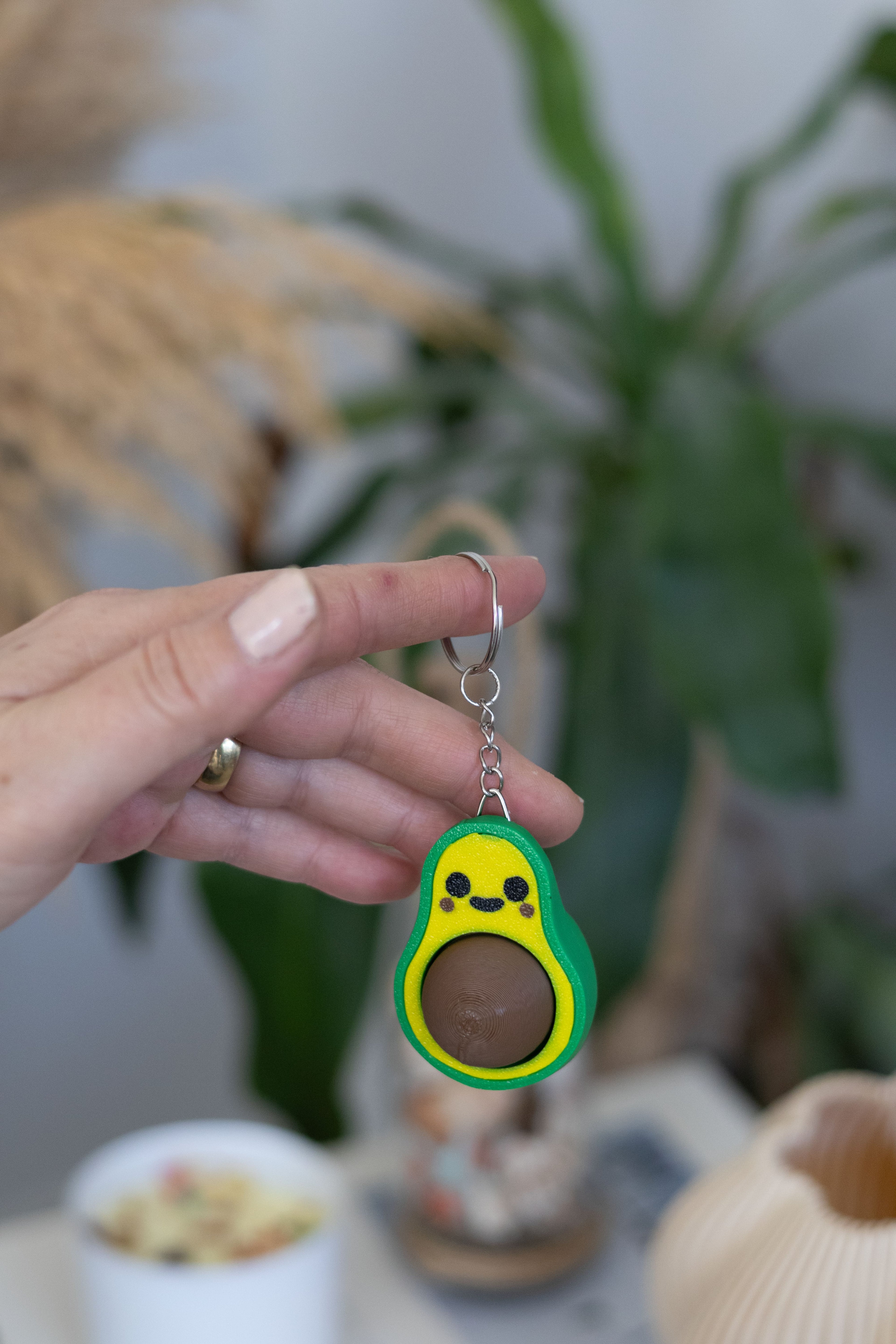 Avokado Clicker Anahtarlık – Stres Giderici