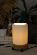 Silindir Dokulu Modern Masa AbajurU (Ampul Dahil Değildir)