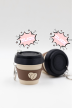 Mini Coffee Cup Clicker Anahtarlık – 3D Baskı Kahve Temalı Figür (Adet)