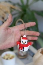 Kardan Adam Clicker Anahtarlık – Yeni Yıl Temalı Stres Giderici Sevimli Figür