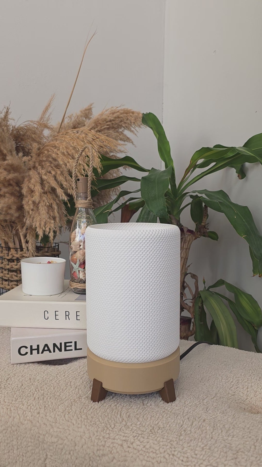 Silindir Dokulu Modern Masa AbajurU (Ampul Dahil Değildir)