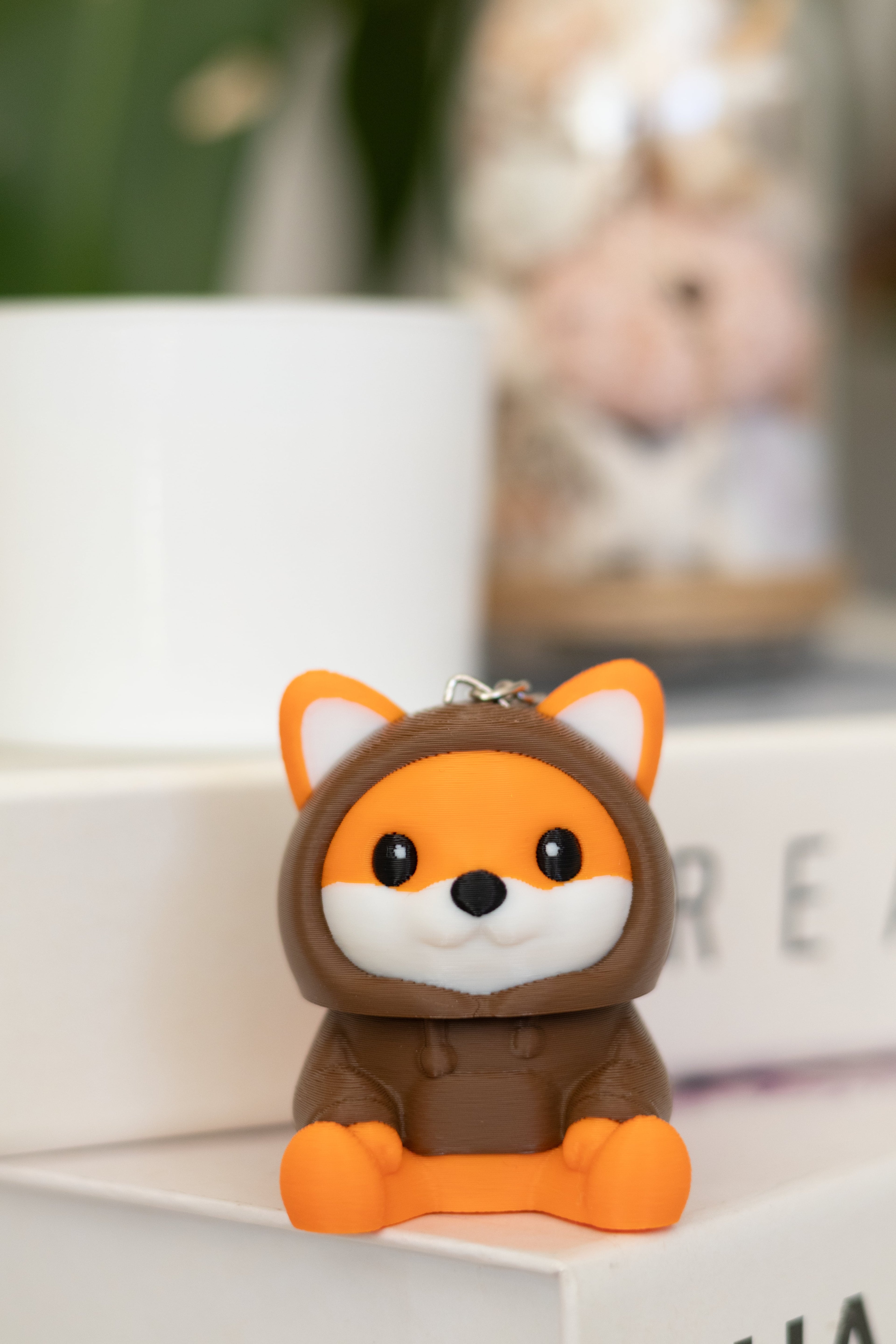 Tilki Clicker Anahtarlık – Sevimli Fox Figür