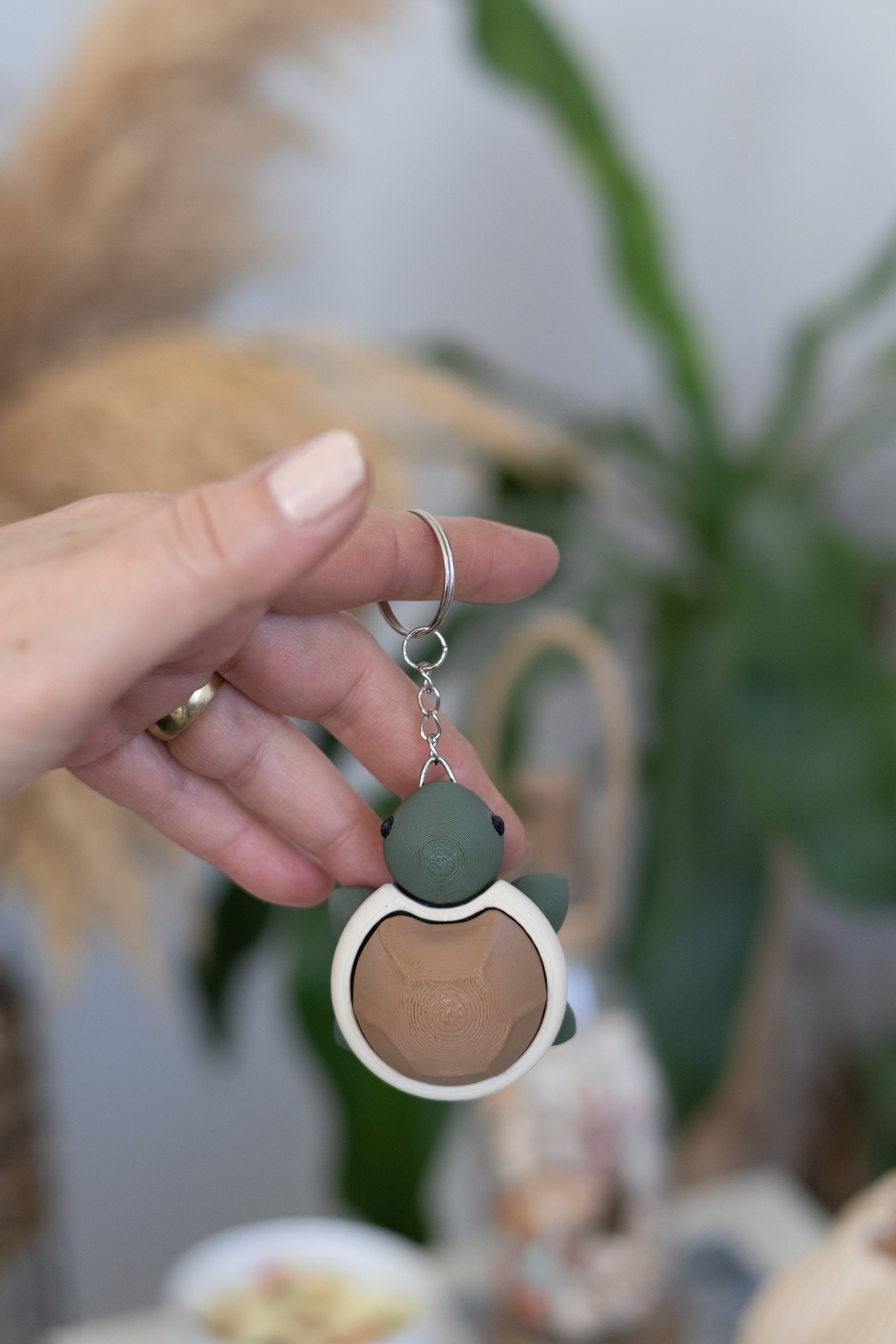 Kaplumbağa Clicker Anahtarlık – Stres Giderici Sesli Buton