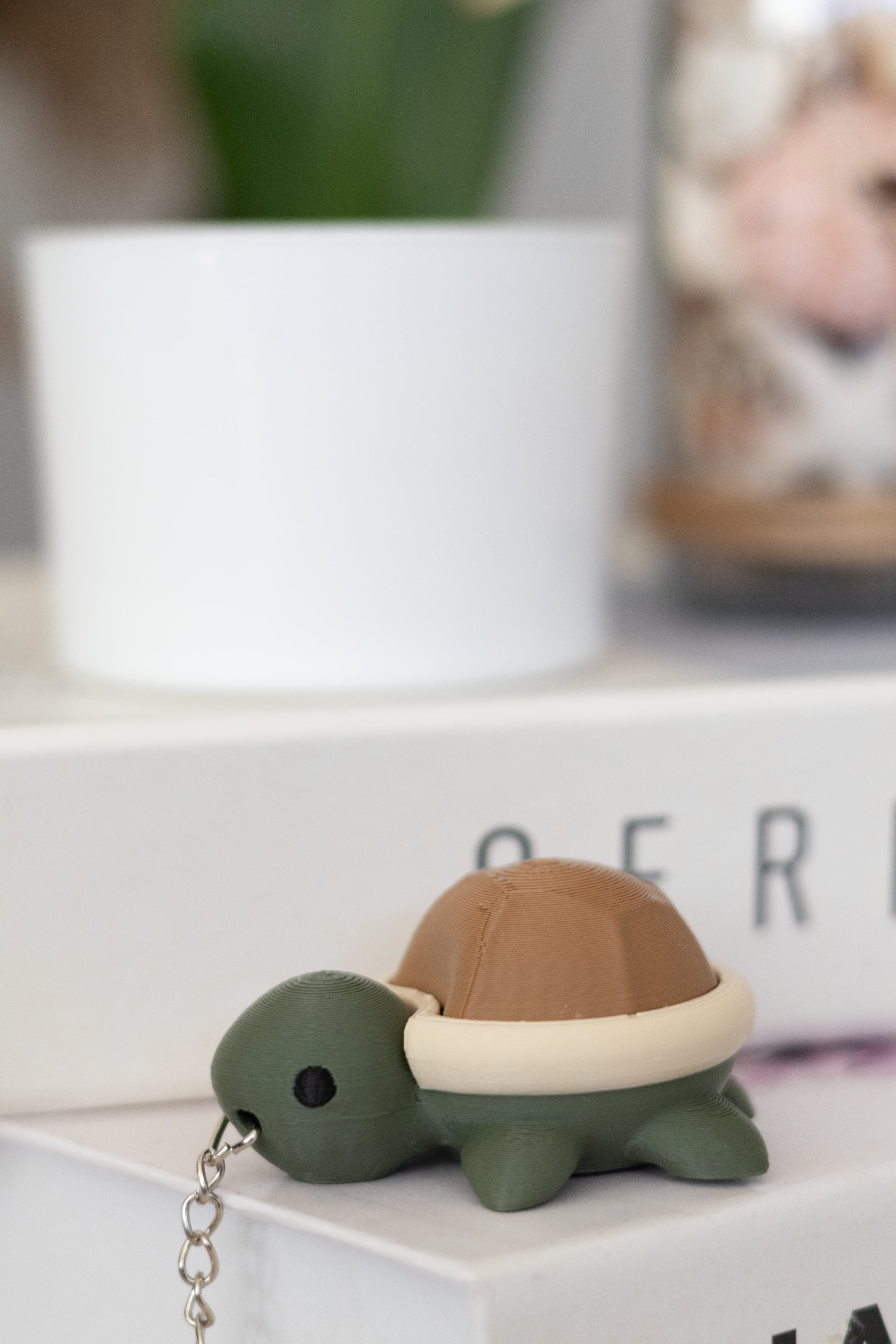 Kaplumbağa Clicker Anahtarlık – Stres Giderici Sesli Buton